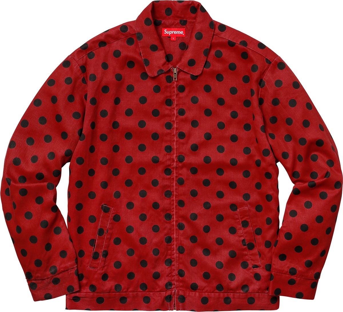 Polka Dots Rayon Work Jacket view 10